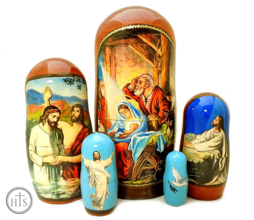 Image - The Nativity of Christ,  5 Nesting Icon Doll, 7