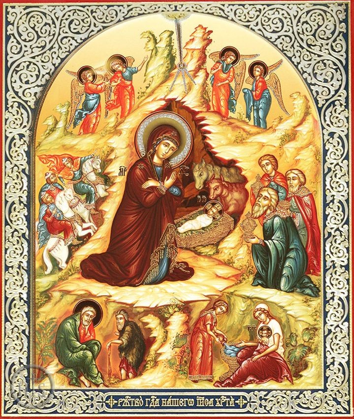 Product Pic - Nativity of Christ, Orthodox Mini Icon