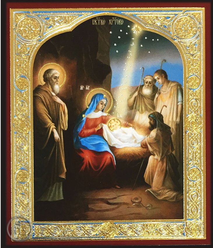 Image - Nativity of Christ, Orthodox Mini Icon