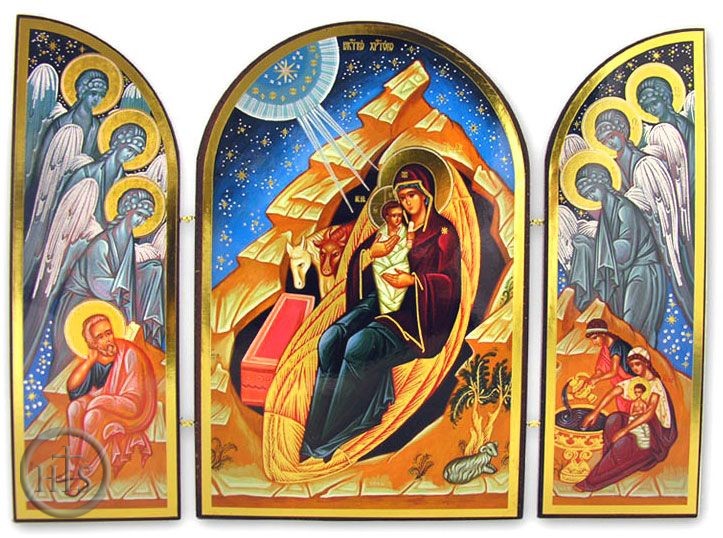 Picture - Nativity of Christ, Orthodox Triptych Icon