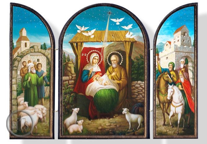 Image - Nativity of Christ Triptych, Orthodox Icon