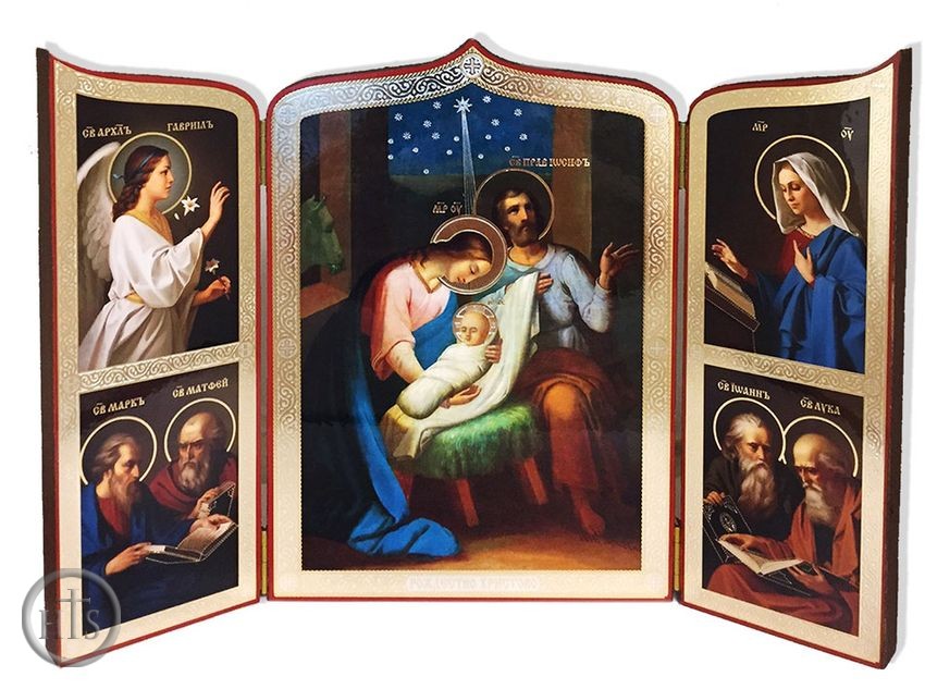 HolyTrinity Pic - Nativity of Christ Triptych, Orthodox Icon