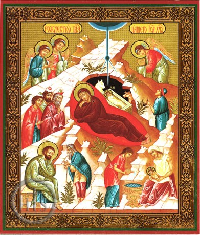 HolyTrinityStore Image - Nativity of Christ, Orthodox Christian Vita Icon