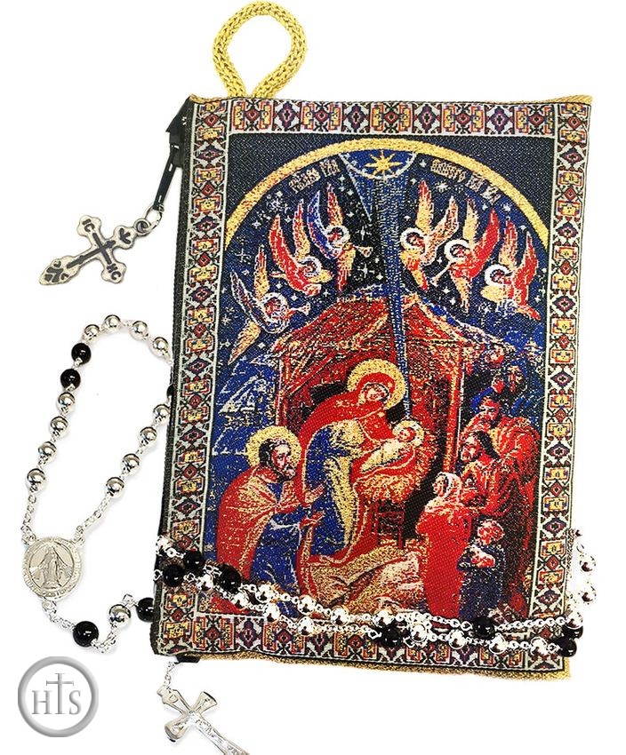 HolyTrinityStore Image - The Nativity, Rosary Pouch Case