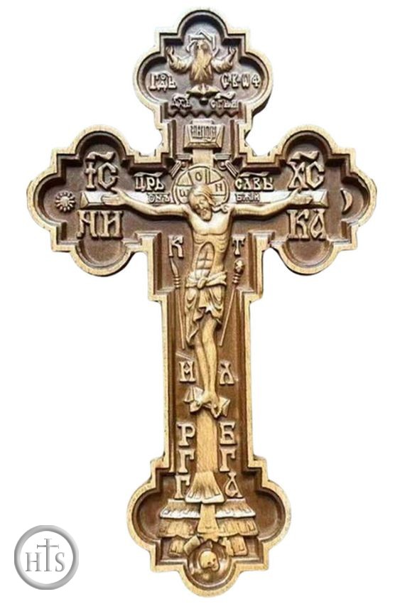 Product Picture - Oak Wooden Wall Cross with Corpus Crucifix