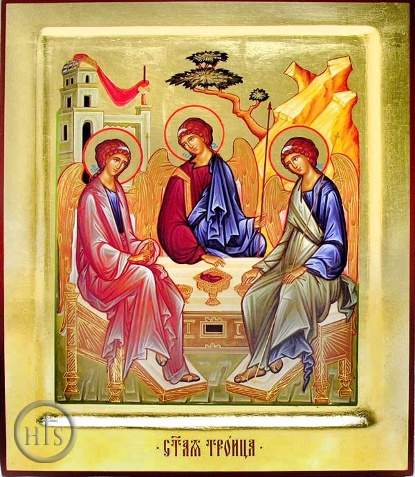 Pic - The Holy Trinity (Old Testament Trinity), Orthodox Serigraph Icon 