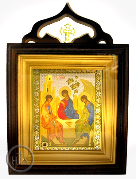 HolyTrinityStore Picture - Old Testament Trinity, Orthodox Framed  Icon