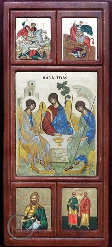 Image - Old Testament Trinity,   Panel Serigraph Greek Icon