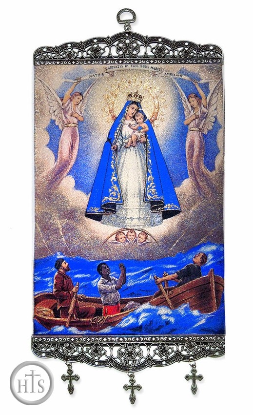 Product Picture - Our Lady of Charity, Tapestry Icon Banner, 17