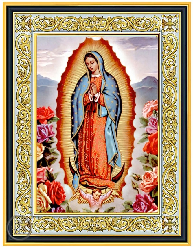 Image - Our Lady of Guadalupe, Framed Icon with Stand