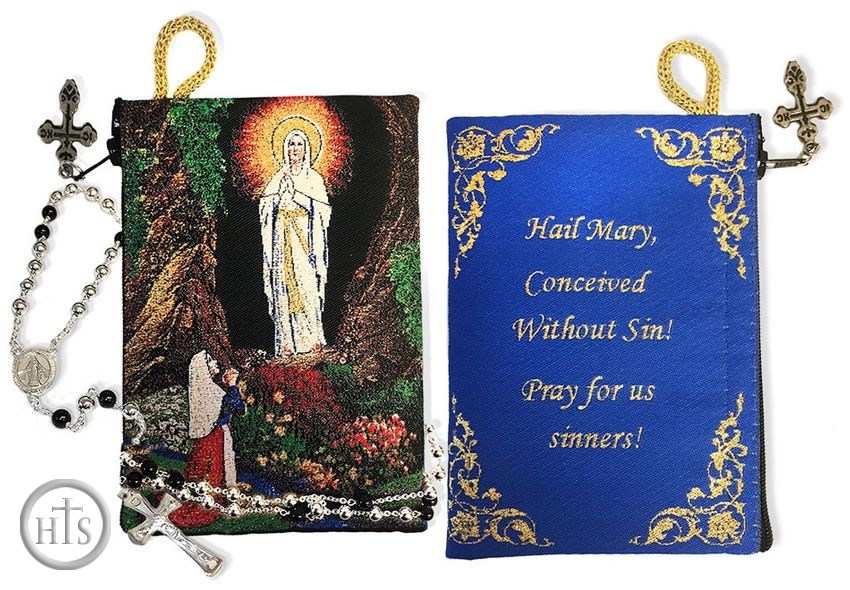 Image - Our Lady of Lourdes,   Tapestry Pouch Case