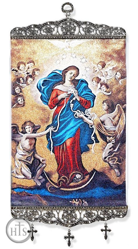 Product Pic - Our Lady Undoer of Knots, Tapestry Icon Banner, 17