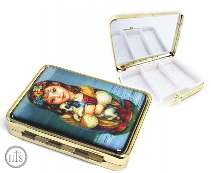 HolyTrinityStore Picture - Pill Box  and  Mirror with Image 