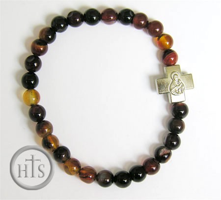 Image - Stretchable  Prayer Bracelet with Cross