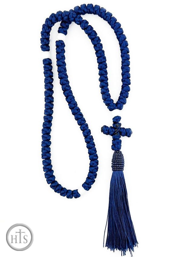 Pic - Prayer Rope, 100 Knots, Dark Blue, 16