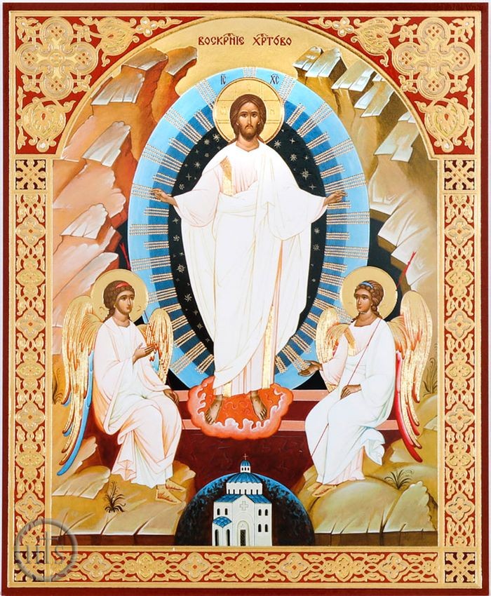 Product Picture - Resurrection of Christ with Angels, Orthodox Icon