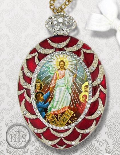 Photo - Resurrection of Christ, Faberge Inspired Framed Icon