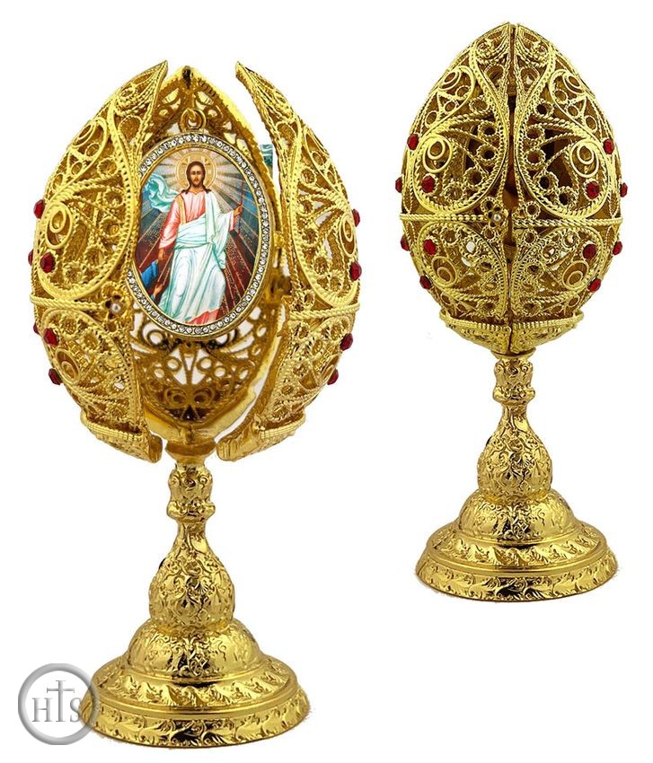 Product Image - The Resurrection, Filigree Style Icon Egg, 6