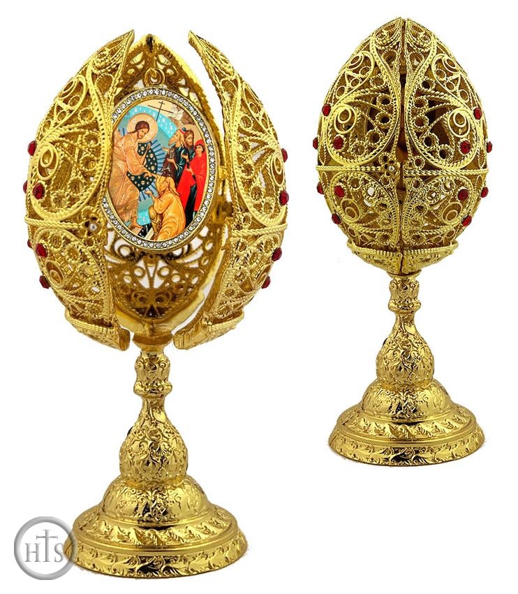 Product Pic - The Resurrection, Filigree Style Icon Egg, 6