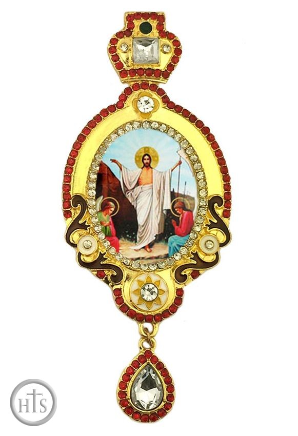 Product Picture - Resurrection of Christ, Jeweled Icon Ornament