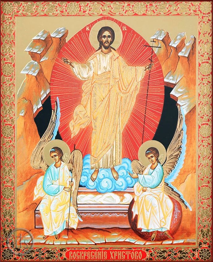 Product Pic - Resurrection of Christ, Orthodox Gold Foil Icon