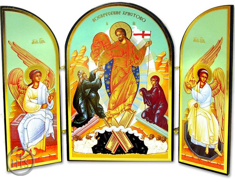 Product Image - Resurrection of Christ Triptych, Orthodox Icon