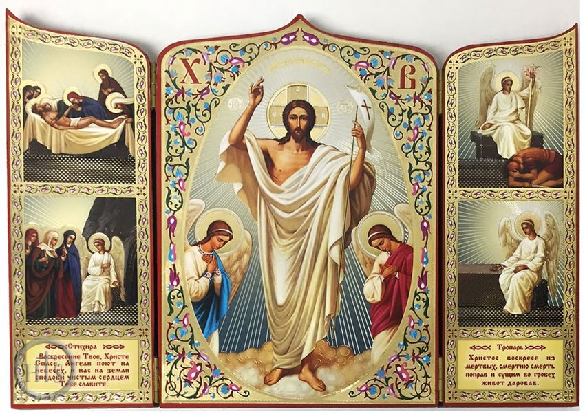 Pic - Resurrection of Christ Triptych Icon 