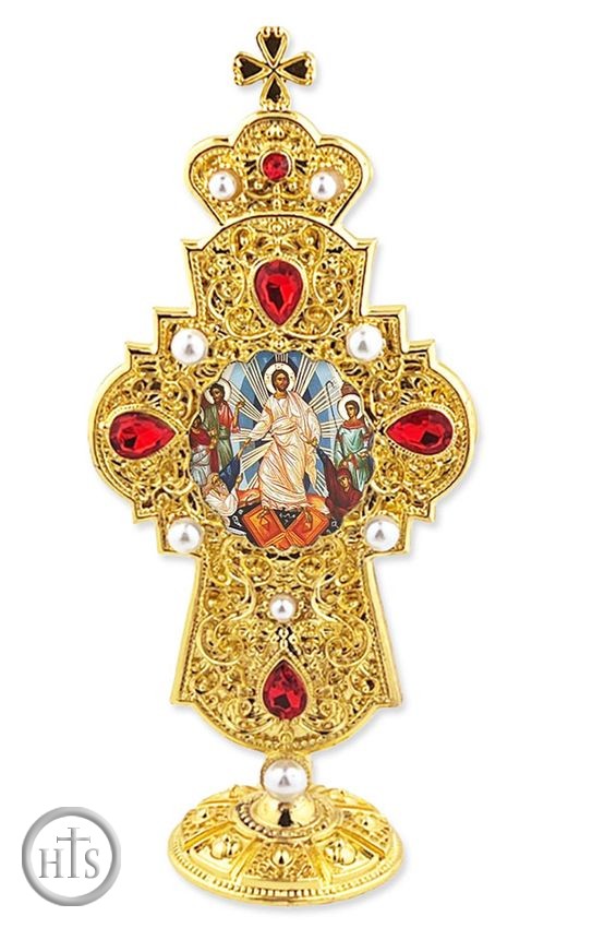 Product Pic - Resurrection of Christ, Orthodox Icon in Standing Cross