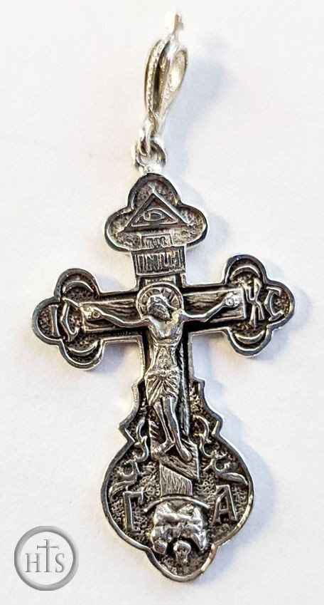 HolyTrinityStore Picture - Sterling Silver Cross with Corpus Crucifix and 