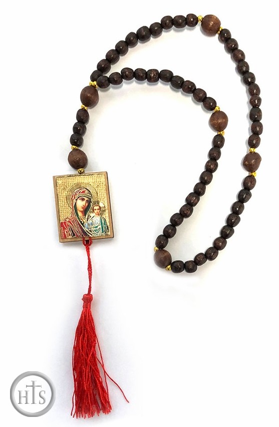 Photo - Rosary Prayer Beads Rope with Reversible Icons, 50 Knots