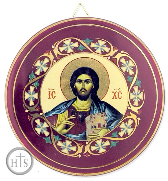 Pic - Christ The Teacher, Round Ceramic Icon Plate
