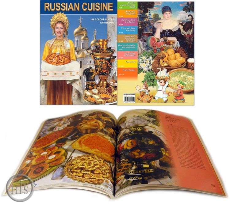 Product Pic - Russian Cuisine, 128 Colour Plates, 130 Recipes 