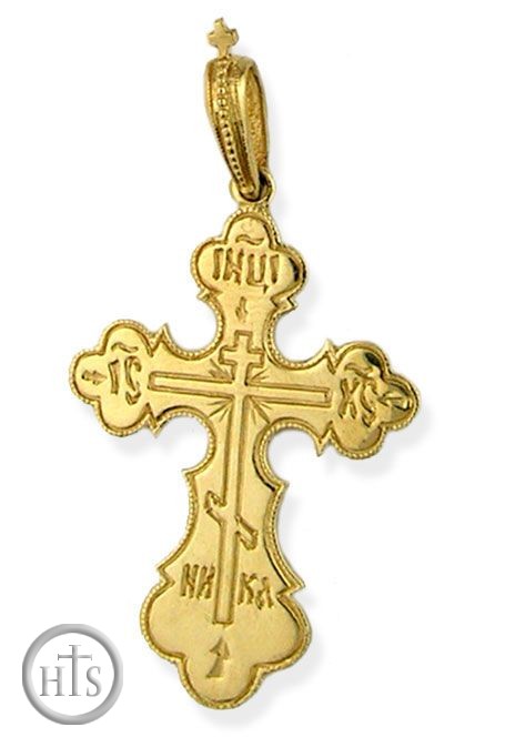 HolyTrinityStore Image - Orthodox Gold Cross, ICXC NIKA 