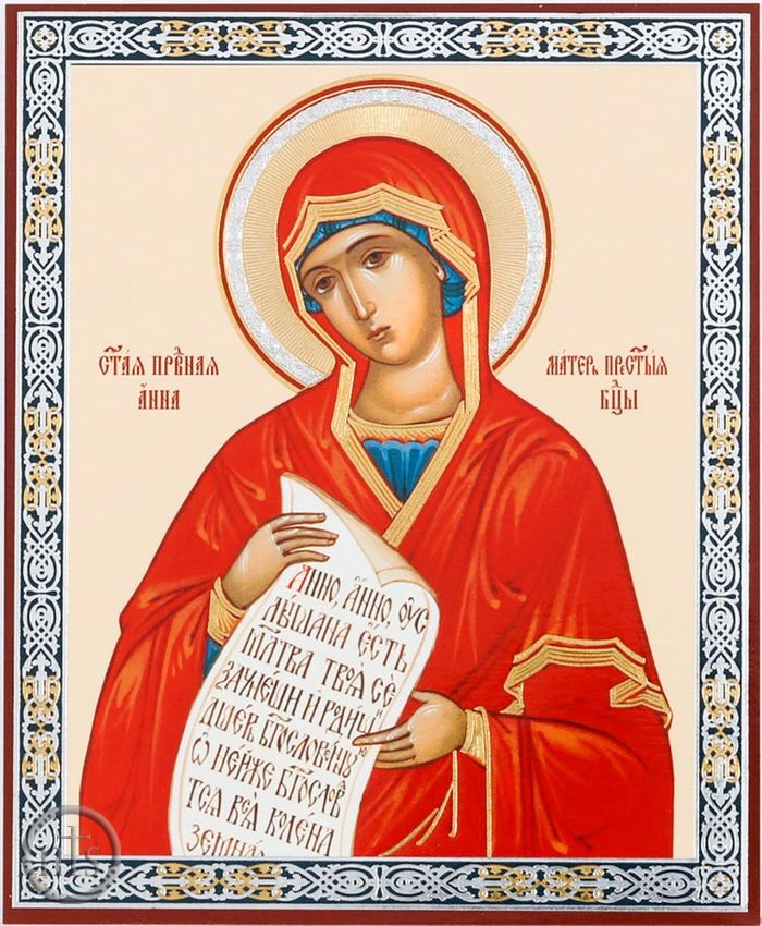 Image - Saint Anna, Gold Foiled Orthodox Christian Icon