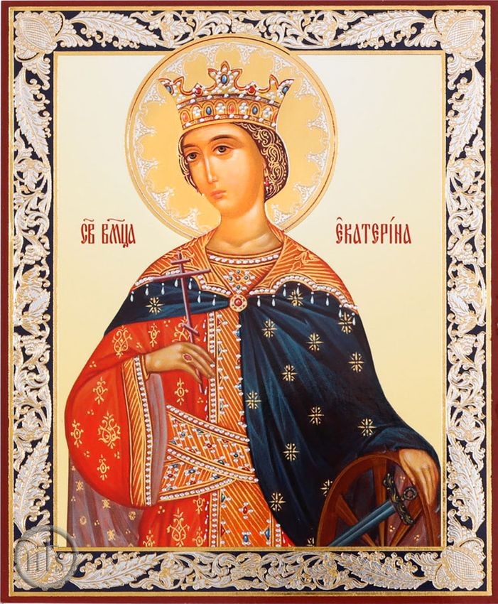 Image - St. Martyr Ekaterina, Orthodox Christian Gold Foiled Icon