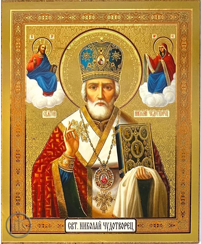 Photo - Saint Nicholas the Wonderworker, Orthodox Icon with Stand