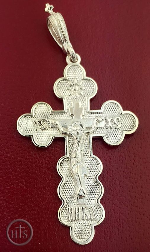Product Image - Sterling Silver Cross with  Corpus Crucifix, 1 1/2