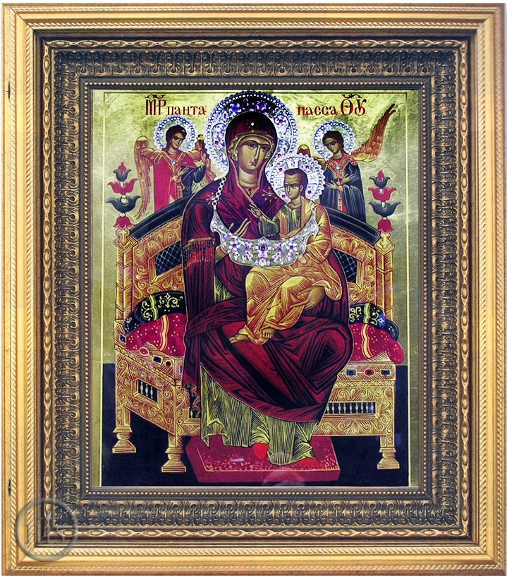 Pic - Virgin Mary - Queen Of All (Vsetsaritsa), Hand Painted Orthodox Icon