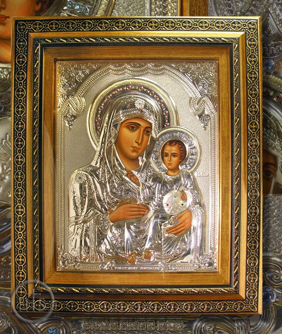 Product Image - Virgin of Jerusalem, Hand Painted and Hand Decorated Icon.