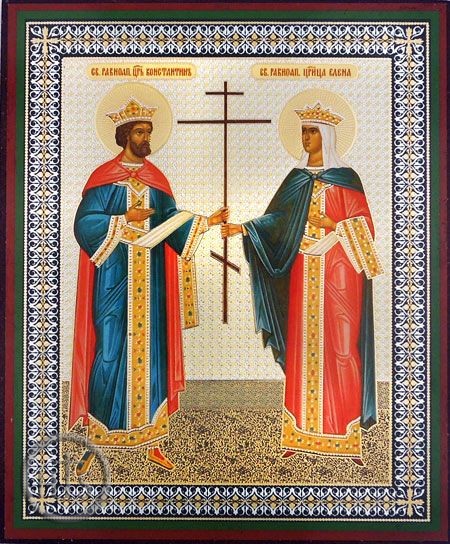 Pic - St. Constantine and St. Helen, Christian Orthodox Icon