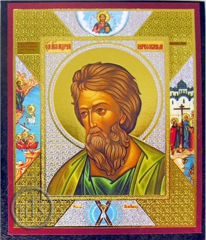 Picture - Saint Andrew, Orthodox Christian Mini Icon