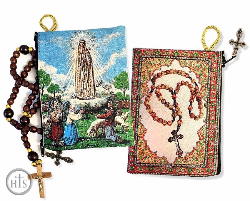 Picture - Our Lady of Fatima,  Tapestry Pouch Case