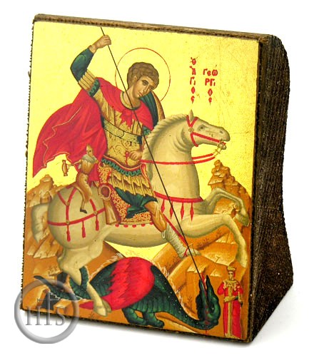Product Pic - St George, Serigraph Mini Icon, Made in Greece