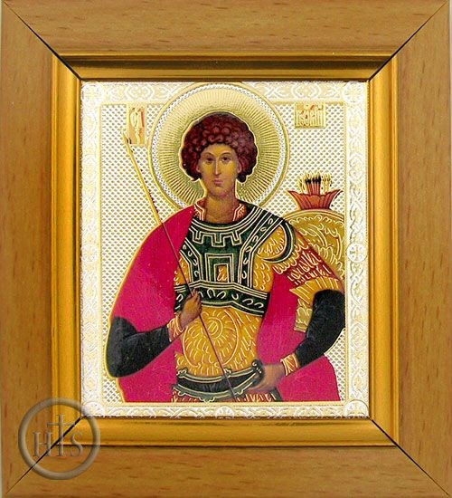 Product Image - St George, Orthodox Icon in Wooden Frame 