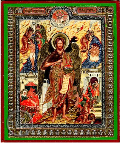Picture - St John The Baptist, Orthodox Christian Vita Icon