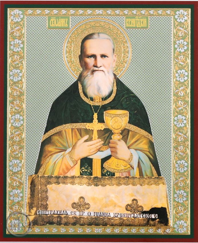 Pic - Saint John of Kronstadt, Orthodox Christian Mini Icon