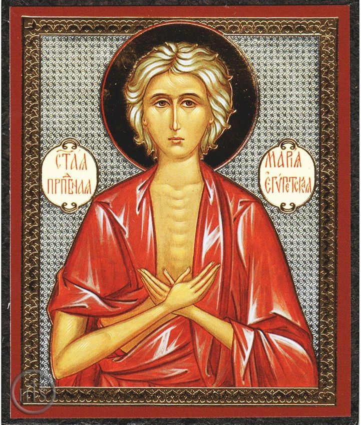 Picture - Saint Mary of Egypt, Orthodox Christian Mini Icon