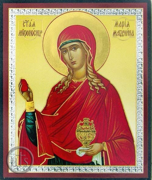 Pic - St. Mary Magdalene with Red Egg, Mini Icon 