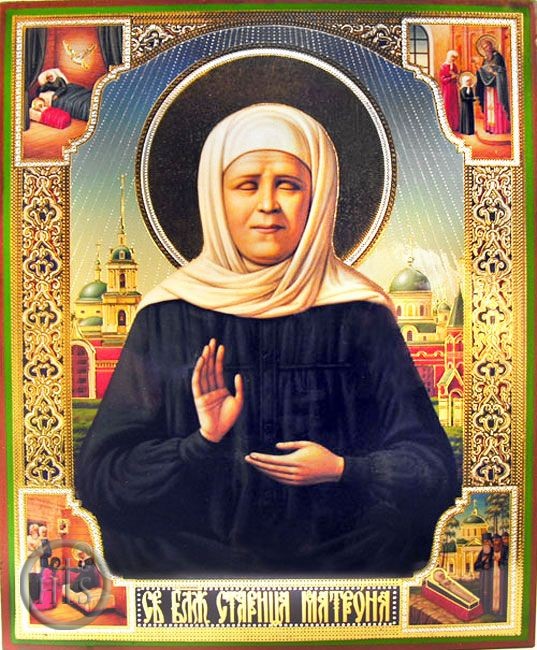 HolyTrinityStore Picture - Saint Matrona the Blind of Moscow, Orthodox Christian Icon