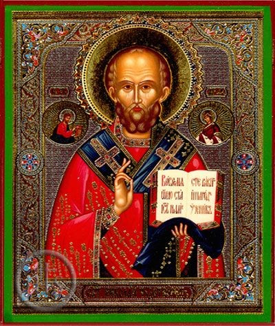 Product Pic - St Nicholas the Wonderworker, Orthodox Christian Icon, SF-130